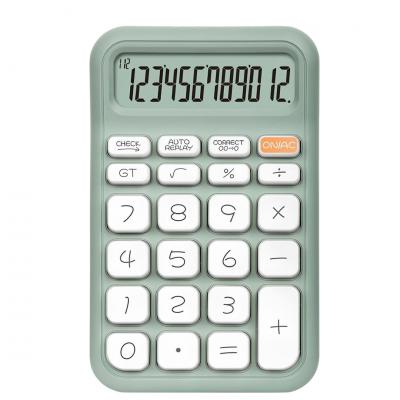 POWERMASTER PM-25410 YEŞİL 12 HANELİ HESAP MAKİNESİ