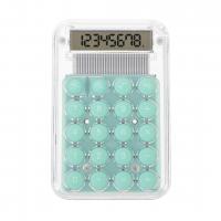 POWERMASTER PM-25418 ŞEFFAF RENK YEŞİL TUŞ 8 HANELİ MINI HESAP MAKİNESİ