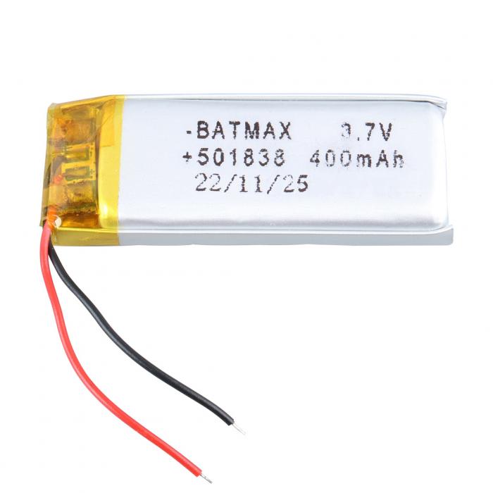 POWERMASTER 501838 3.7 VOLT 400 MAH LİTYUM POLİMER PİL