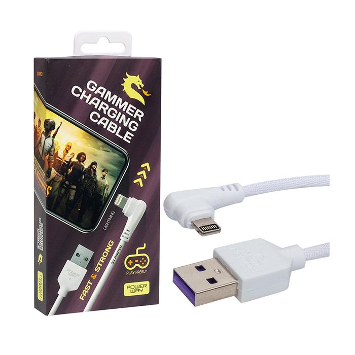 POWERWAY GM3 USB 3.1 AMPER ÖRGÜLÜ IPHONE GAMING OYUNCU KABLOSU