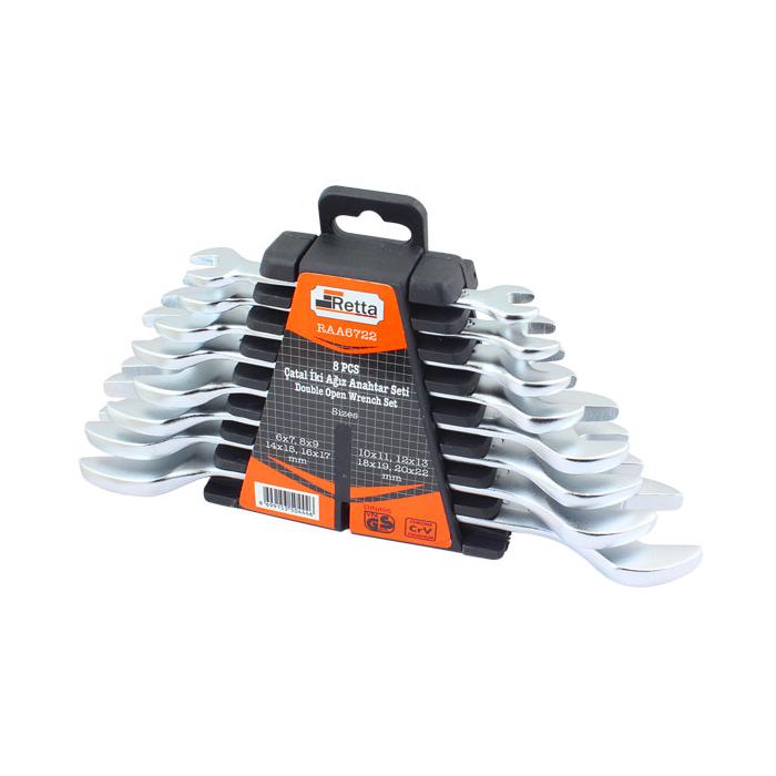 RETTA RAA-6722 8 PARÇA AÇIK AĞIZ ANAHTAR TAKIMI