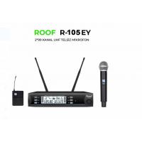 ROOF R-105EY 2X99 KANAL UHF 1 EL 1 YAKA TELSİZ MİKROFON