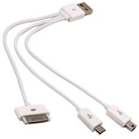 S-LINK SL-C23 USB TO IPHONE AHTAPOT 3LÜ KABLO (IPHONE4-SAMSUNG-5 PİNLİ