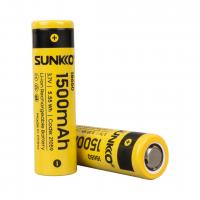 SUNKKO 3.7 VOLT 1500 MAH 18650 ŞARJ EDİLEBİLİR PİL (2Lİ PAKET FİYATI)
