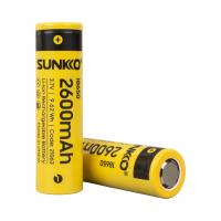 SUNKKO 3.7 VOLT 2600 MAH 18650 ŞARJ EDİLEBİLİR PİL (2Lİ PAKET FİYATI)