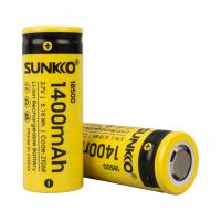 SUNKKO 3.7 VOLT 1400 MAH 18500 ŞARJ EDİLEBİLİR PİL (2Lİ PAKET FİYATI)