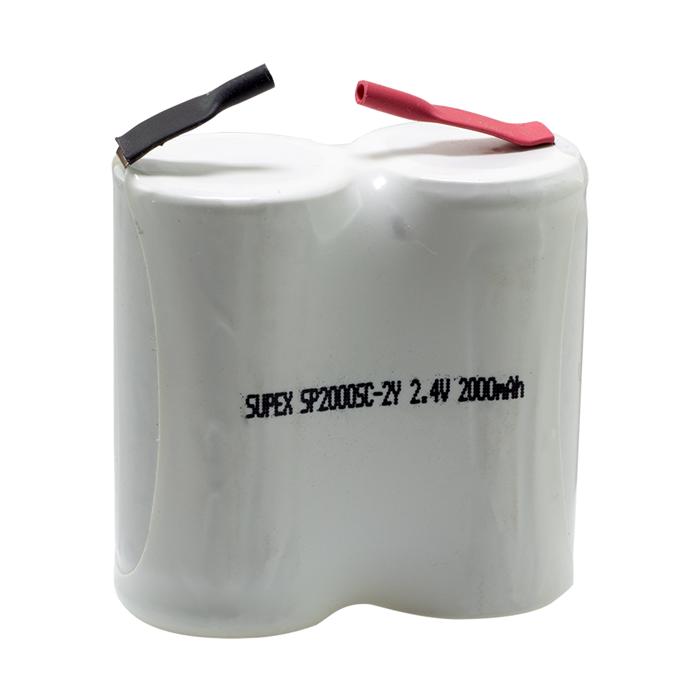 SUPEX 2.4 VOLT - 2000 MAH 2Lİ YANYANA SÜPÜRGE PİLİ