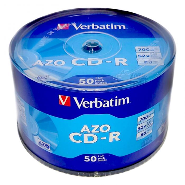 VERBATİM CD-R AZO 700MB 52X 80MIN 50Lİ PAKET