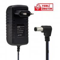 WEKO 12.6 VOLT- 2 AMPER 5.5*2.5 UÇLU KIRMIZI YEŞİL LEDLİ YERLİ ÜRETİM PRİZ TİPİ ŞARJ ADAPTÖRÜ