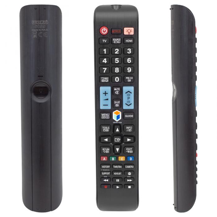 WEKO KL RM-D1078+L SAMSUNG NETFLIX SOURCE TUŞLU LCD LED TV KUMANDA (40017=6039)
