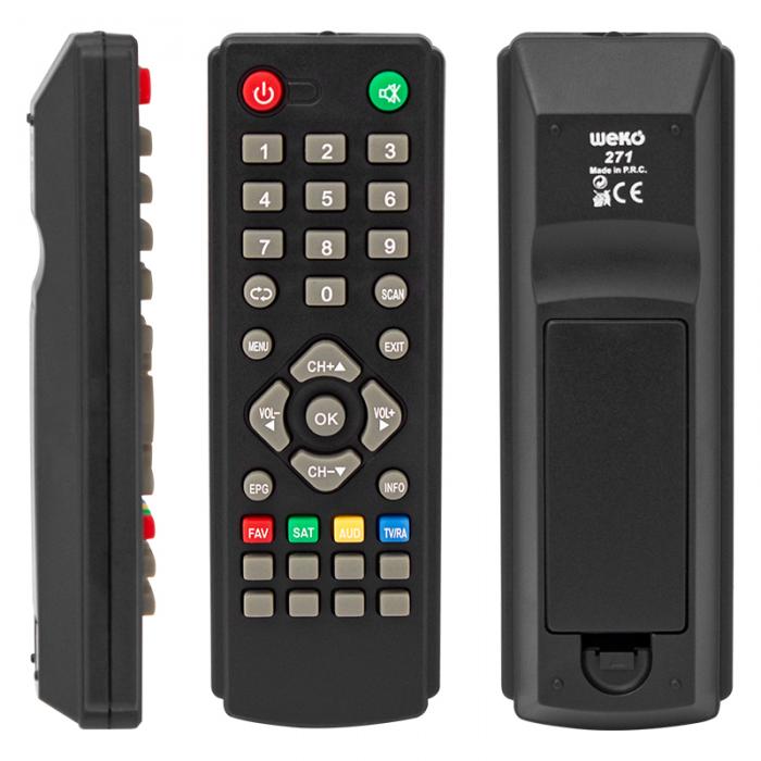 WEKO KR MAGBOX PRETTY*TRİSTAR*TECHSTAR*TRİMAX**ROSE DR-5025 EPGLİ SD UYDU KUMANDASI (40012=271)