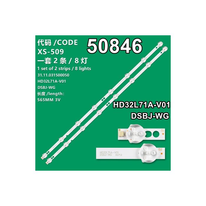 WKSET-5846 36548X2 HD32L71A-V01 DSBJ-WG 31.11.031500050 2 ADET LED BAR