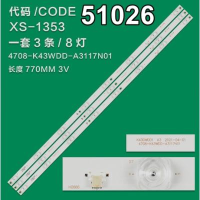 WKSET-6026 36390X3 K430WDD1 A1  4708-K43WDD-A1117N01 3 ADET LED BAR