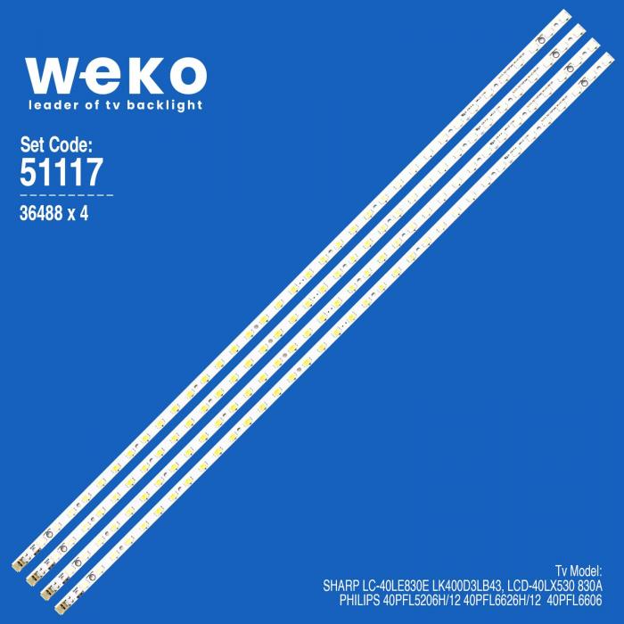 WKSET-6117 36488X4 SLED 2011SSP40 36 4214 GD REV0  4 ADET LED BAR (36LED)