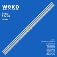 WKSET-6704 37016X4 BN96-52583A REV00 ES85SVQFPBGA54 4 ADET LED BAR TWO COLOR (İKİ RENK) (54LED)