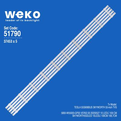 WKSET-6790 37453X5 5800-W55000-GP00 VER02.00 20200527 5 ADET LED BAR ( MAVİ IŞIK )