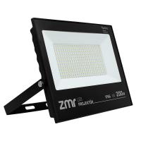 ZMR 200 WATT - 220 VOLT BEYAZ 6500K IP66 150* IŞIK AÇISI SİYAH SLİM KASA LED PROJEKTÖR