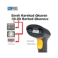 FixPOS Siyah Karekod Okuyan 1D - 2D Barkod Okuyucu