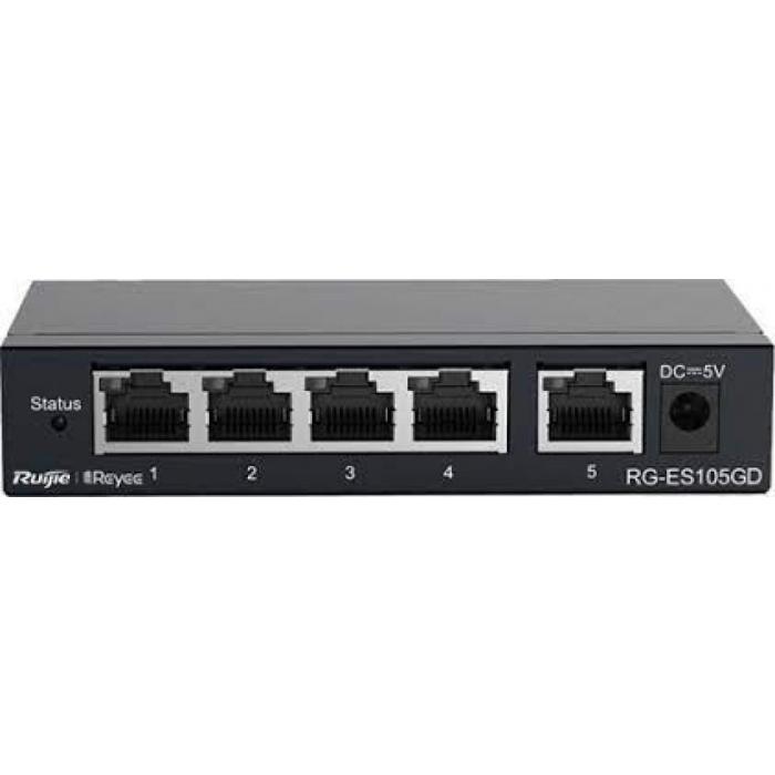 RUIJIE (RG-ES105GD) 5 PORT 10/100/1000 SWITCH