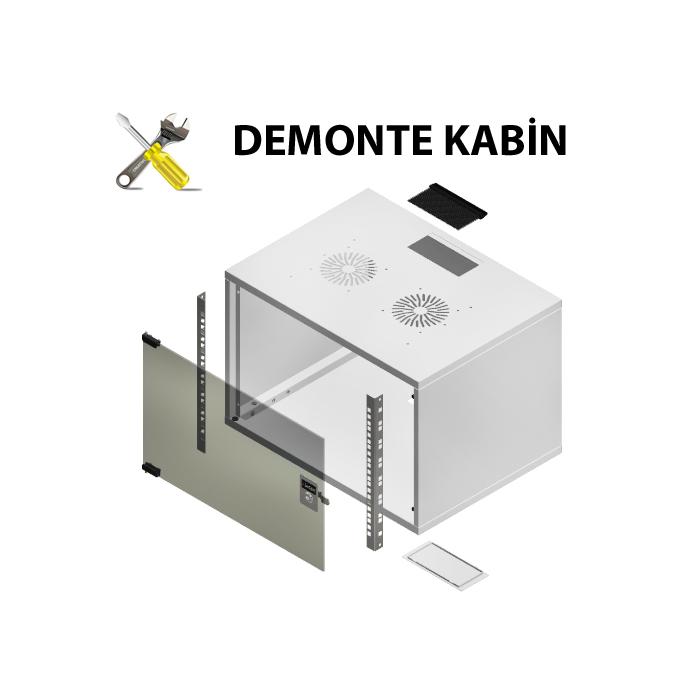 FREELINK (U1120) 12U SOHO W=540 D=400mm DEMONTE DUVAR TİP BEYAZ KABİN