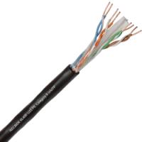 REÇBER (506026) SL400 F/U23 CAT6 F/UTP 23AWG PE SİYAH DIŞ ORTAM KABLO (500MT.)