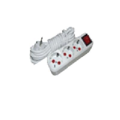 SCHNEIDER 3 LÜ 5MT.IŞIKLI ANAHTARLI TOPRAKLI GRUP PRİZ