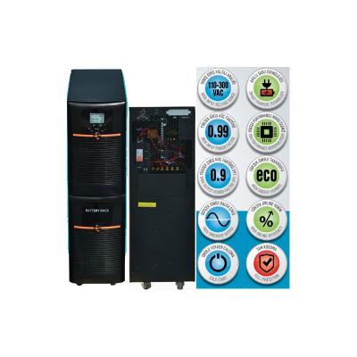 TUNÇMATİK (TSK6166) POWERUP X9 10KVA ONLİNE GÜÇ KAYNAĞI-UPS LCD (1/1 FAZ 16x12V 9AH 5-15 DAK)