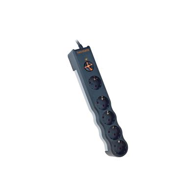 TUNÇMATİK (TSK6136) POWERSURGE 5 Lİ KABLOLU 1050 JOULE 1.5MT SİYAH GRUP PRİZ